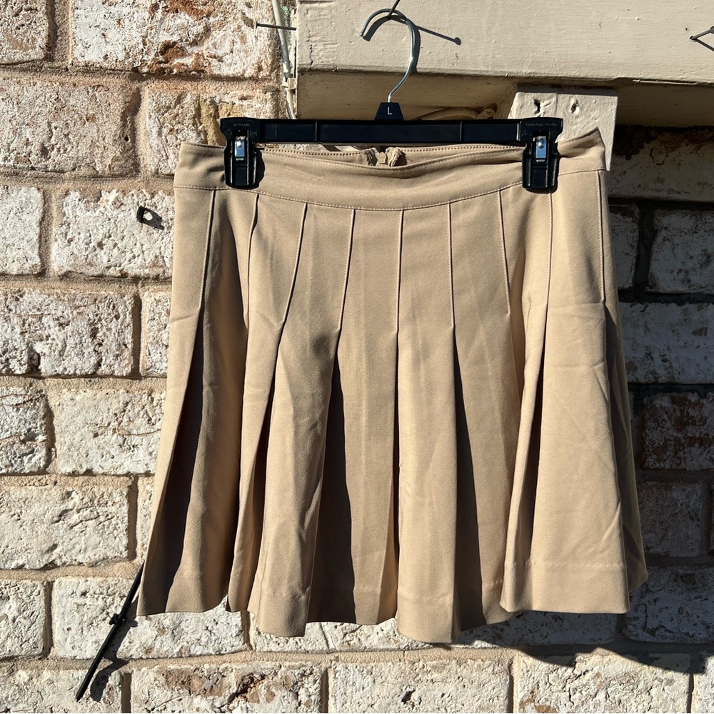 Love Tree Tan A-Line Skirt